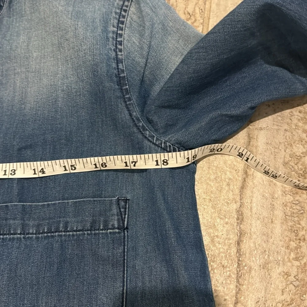 NWT Sandrine Rose x Free People Denim Button Up Top Size Small